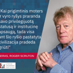 Seras Roger Scruton apie prigimtinį moters ir vyro ryšį