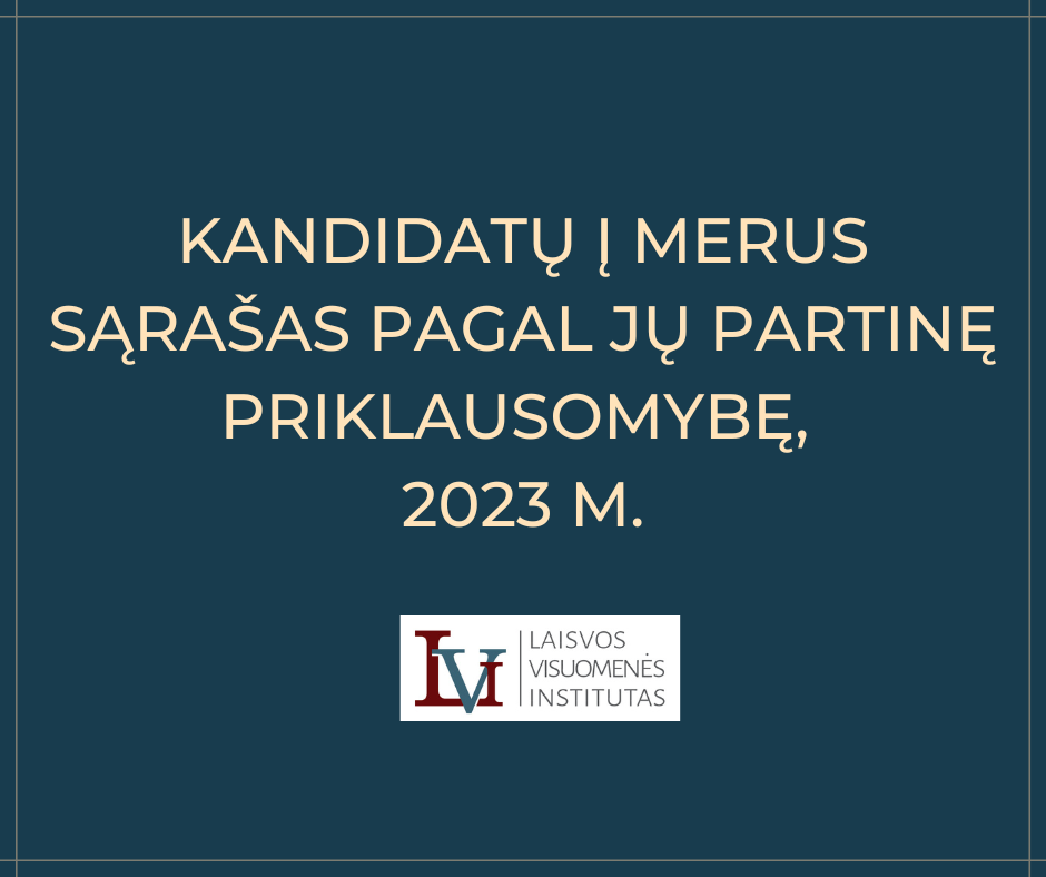 Kandidatų į merus sąrašas pagal jų partinę priklausomybę, 2023 m.