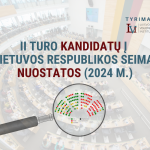 LVI tyrimas. Rinkimų į LR Seimą II turo kandidatų nuostatos