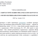 Stambulo konvencijos nuostatos sugrįžta Tarptautinėje darbo organizacijos konvencijoje Nr. 190